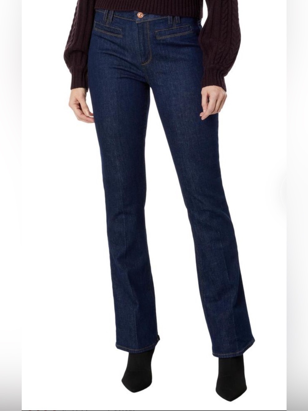 Paige Righ Rise Manhattan Boot Welts and Kinsley Jeans, size 24